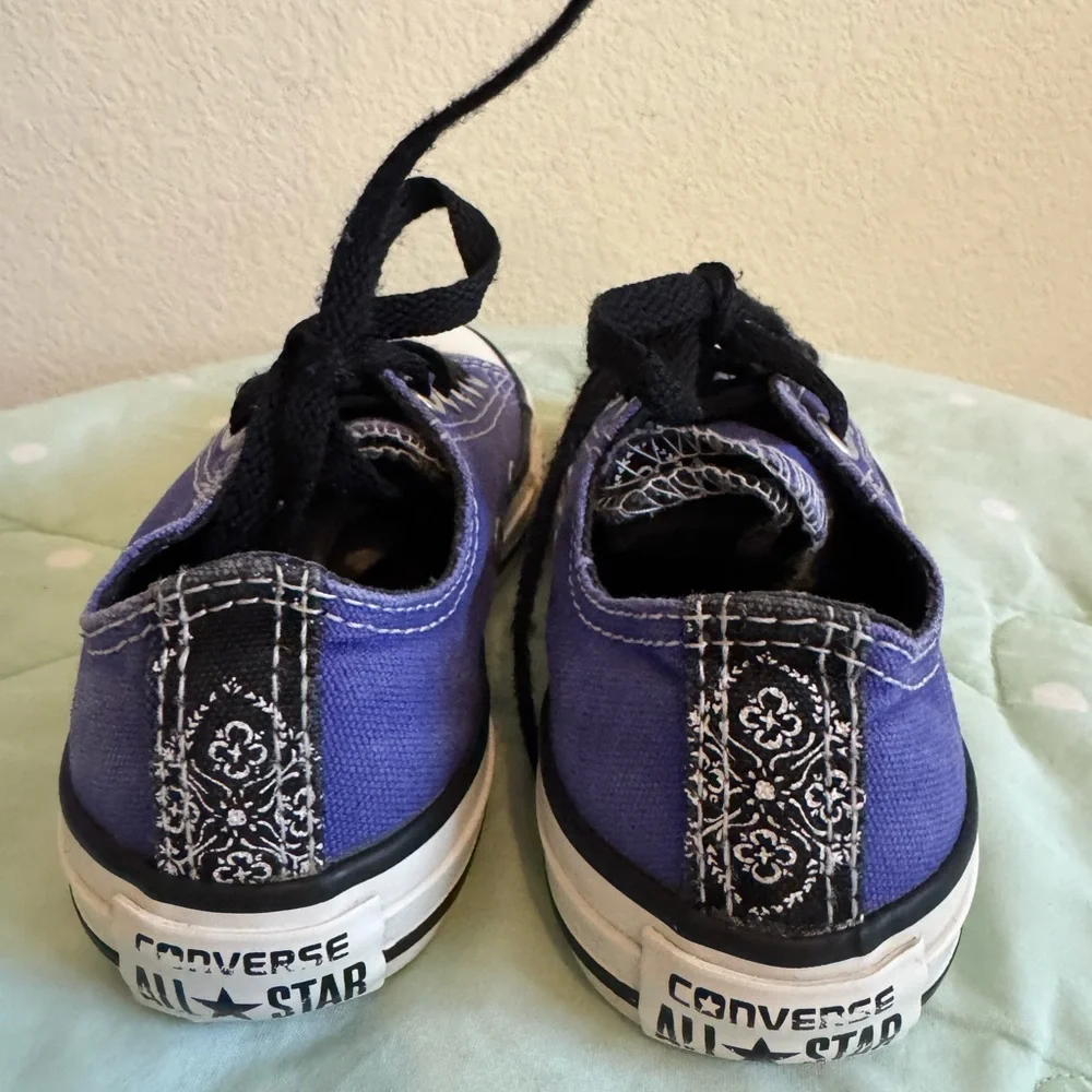 Converse Kids Purple and Black Sneakers size 12